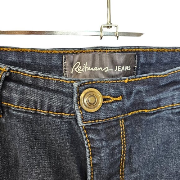 Reitmans Womens  Straight Slim Jeans Blue Size 13 - Picture 6 of 7